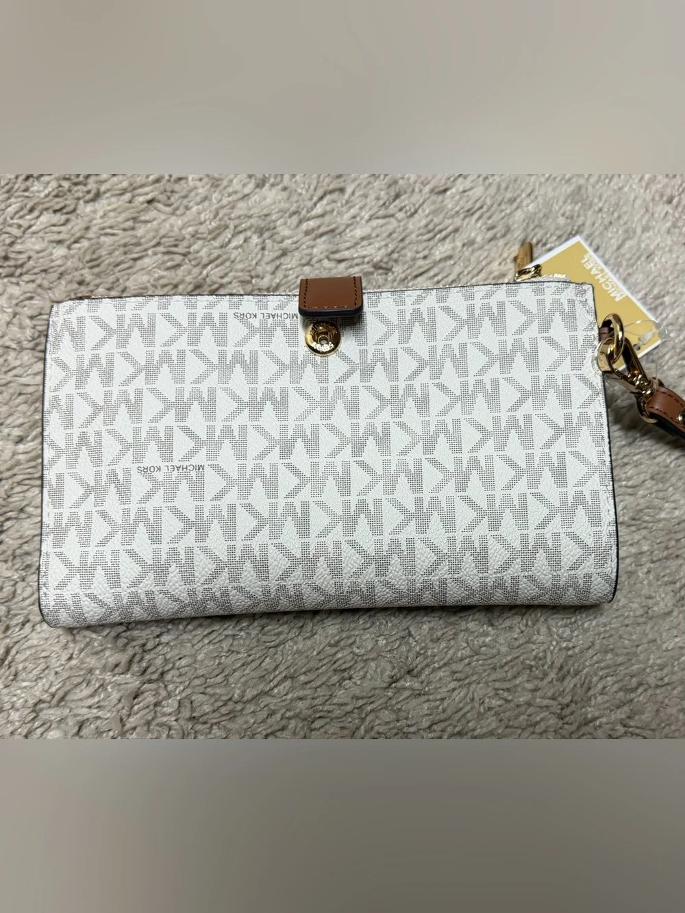 Michael Kors Jet Set Vanilla Double Zip Wrislet
